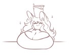 anthro beverage big_breasts breasts container cup female hair huge_breasts long_hair solo funpuppyvideos it's_on_the_mouse humanoid meme