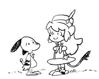 anthro blush blush_stickers clothing dress duo female hat headgear headwear male parody scarf simple_background smile style_emulation unknown_artist 4chan bandai_namco klonoa_(series) peanuts_(comic) lolo_(klonoa) popka snoopy animal_humanoid canid canine canis domestic_dog haplorhine humanoid mammal mammal_humanoid monkey monkey_humanoid primate primate_humanoid hi_res monochrome sketch