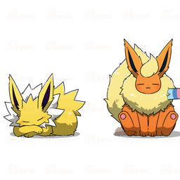 ambiguous_gender blush bodily_fluids electricity eyes_closed feral fluffy fluffy_tail fur group kemono lying mostly_offscreen_character multicolored_body multicolored_fur narrowed_eyes orange_body orange_ears orange_fur pawpads paws pink_pawpads purple_eyes pushing ribbons simple_background sitting sleeping smile static static_electricity sweat sweatdrop tail trio two_tone_body two_tone_fur white_background white_body white_fur yellow_body yellow_ears yellow_fur yellow_tail tontaro nintendo pokemon eeveelution flareon generation_1_pokemon generation_6_pokemon jolteon mammal pokemon_(species) sylveon 1:1 2d_animation animated frame_by_frame signature watermark