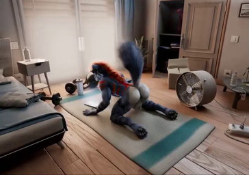 all_fours anal anal_penetration animal_genitalia animal_penis anthro anthro_on_anthro anthro_penetrated anthro_penetrating anthro_penetrating_anthro aroused balls bedroom_sex big_butt big_penis black_body black_fur black_paw bodily_fluids butt canine_genitalia canine_penis casual_nudity cum cum_in_ass cum_inside detailed_background doggystyle duo erection from_behind_position fur genital_fluids genitals grey_body grey_fur knot knotting looking_pleasured male male/male male_penetrated male_penetrating male_penetrating_male markings multicolored_body multicolored_fur nude open_mouth oral penetration penile penile_penetration penis penis_in_ass red_body red_fur rimming sex sharp_teeth spots spotted_body spotted_fur stuck_together tail teeth text thick_thighs weights white_body white_fur wide_hips h0rs3 canid canine canis felid feline felis mammal pantherine snow_leopard 2026 3d_(artwork) 3d_animation animated artist_name colored detailed digital_media_(artwork) english_text high_framerate huge_filesize long_playtime shaded sound video