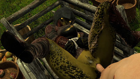 anthro bdsm big_breasts bondage bound breasts clothing cuff_(restraint) duo female forced glowing glowing_eyes grass hands_tied legs_up male male/female outside plant rape restraints sex spread_legs spreading thick_thighs topwear torn_clothing torn_topwear argistartist microsoft the_elder_scrolls argonian humanoid scalie 16:9 3d_(artwork) digital_media_(artwork) hi_res widescreen