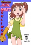 bandai_namco brown_eyes brown_hair clothed clothing comic cover cover_art cover_page digimon english_text female hair human jeri_katou mammal not_furry prophet solo text young young_female young_human