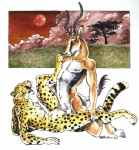 2002 animal_genitalia antelope anthro anthro_on_anthro anthro_penetrated anthro_penetrating anthro_penetrating_anthro areola bovid breasts cheetah cheetah_spots duo erection felid feline female female_penetrated from_front_position gazelle genitals heather_bruton hooves horn interspecies leg_grab low_res lying male male/female male_penetrating male_penetrating_female mammal missionary_position navel nipples nude on_back open_mouth outside penetration penile penile_penetration penis penis_in_pussy predator/prey predator_penetrated prey_penetrating prey_penetrating_predator pussy sex sheath small_breasts spread_legs spreading table_lotus_position tail thomson's_gazelle true_antelope vaginal vaginal_penetration