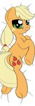 blonde_mane butt cutie_mark dakimakura female female_feral feral freckled_face freckles green_eyes hooves long_mane long_tail looking_at_viewer mane orange_hooves quadruped red_hair_tie smile smiling_at_viewer solo tail toothy_smile unguligrade white_bedding white_freckles yellow_tail datapony friendship_is_magic hasbro my_little_pony applejack_(mlp) earth_pony equid equine horse mammal pony 2016 absurd_res dakimakura_design digital_drawing_(artwork) digital_media_(artwork) english_description flat_colors hi_res