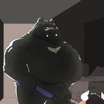 anthro arm_hair beard bedroom belly belly_hair biceps big_belly big_penis black_glans black_hair blue_briefs blue_clothing blue_underwear bodily_fluids body_hair briefs briefs_down briefs_only chest_hair clothed clothing deltoids dominant duo eye_contact facial_hair fangs flaccid forearm_hair forearm_muscles forearms foreskin genital_fluids genitals glans grey_penis hair hairy hand_on_penis horn inside kneeling leg_hair looking_at_another male male/male manly mature_male musclegut muscular muscular_arms muscular_legs muscular_thighs nipples overweight overweight_male pecs peeing penis pubes shoulder_hair standing submissive teeth thick_neck thick_thighs topless triceps underwear underwear_only urine urine_stream watersports bu11 bear mammal 2025