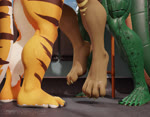 2023 3d_(artwork) 3d_animation 4_toes 5_toes animated anthro anthro_on_anthro anthro_penetrated anthro_penetrating anthro_penetrating_anthro balls barefoot black_body black_claws black_fur black_scales black_spots black_stripes brown_body brown_fur cepheus_(lieutenantskittles) claws cobra connivingrat crocodile crocodilian curling_toes dangling_doggystyle dangling_legs digital_media_(artwork) doggystyle faceless_anthro faceless_character faceless_male feet felid from_behind_position fur genitals green_body green_scales group helm_(connivingrat) hi_res high_framerate inside inside_train larger_anthro larger_male leg_focus loop male male/male male_penetrated male_penetrating male_penetrating_male mammal markings muscular muscular_anthro muscular_male no_sound offscreen_sex orange_body orange_fur pantherine paws penetration reptile reverse_stand_and_carry_position scales scalie sex short_playtime size_difference smaller_anthro smaller_male smaller_penetrated snake spots spotted_body spotted_scales standing standing_sex stead_(connivingrat) striped_body striped_fur stripes suspended_by_penis suspended_via_penetration tan_body tan_claws tan_fur tan_scales tan_stripes thrusting tiger toe_claws toes train trio vehicle webm white_body white_fur