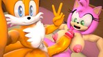 aged_up anthro big_breasts big_penis blue_eyes breasts chest_tuft duo female fur genitals gesture green_eyes hand_gesture imminent_sex lying male male/female nipples nude on_back open_mouth orange_body orange_fur penis penis_awe penis_between_breasts pink_body pink_fur selfie tuft v_sign neotaurus sega sonic_the_hedgehog_(series) amy_rose miles_prower canid canine eulipotyphlan fox hedgehog mammal 16:9 2021 3d_(artwork) digital_media_(artwork) hi_res widescreen