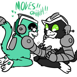 anthro cybernetic_arm cybernetic_limb cybernetics duo machine male male/male pregnant pregnant_male simple_background pregsnax(artist) super_robot_monkey_team_hyperforce_go antauri_(srmthfg) otto_(srmthfg) cyborg haplorhine mammal monkey primate 1:1 2024 colored digital_drawing_(artwork) digital_media_(artwork) hi_res