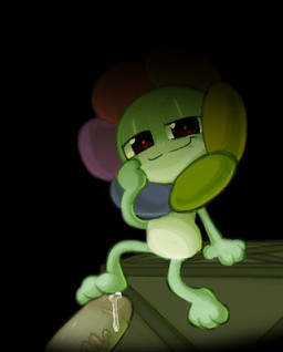 3_toes 4_fingers bite biting_lip biting_own_lip black_background bodily_fluids dark disembodied_penis duo eye_glint feet fingers foot_fetish foot_on_penis foot_play genital_fluids genitals hindpaw humanoid_genitalia humanoid_penis lidded_eyes male paws penis precum self_bite simple_background sitting smile solo_focus toes clockstops3am conditional_dnp stonerobjectum blushcrunch_studio dandy's_world roblox dandy_(dandy's_world) humanoid toon_(dandy's_world) digital_media_(artwork) hi_res