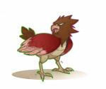 ambiguous_gender angry beak feathered_wings feathers feet feral open_mouth outline simple_background solo standing talons toes tongue white_background wings kauritsuo nintendo pokemon avian bird generation_1_pokemon pokemon_(species) spearow