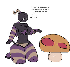 anthro arm_warmers armwear big_breasts blush blush_lines breasts clothing curvy_figure female floating_head fungus hourglass_figure kneeling legwear mega_mushroom midriff mushroom navel nipple_tape overweight overweight_female panties pasties pattern_arm_warmers pattern_armwear pattern_clothing pattern_legwear pattern_thigh_highs simple_background solo striped_arm_warmers striped_armwear striped_clothing striped_legwear striped_thigh_highs stripes talking_to_self tape text thick_thighs thigh_highs underwear wide_hips 6saw789 mario_bros nintendo glyceri_(6saw789) bob-omb bomb_head bomb_humanoid 2024 aliasing digital_drawing_(artwork) digital_media_(artwork) english_text