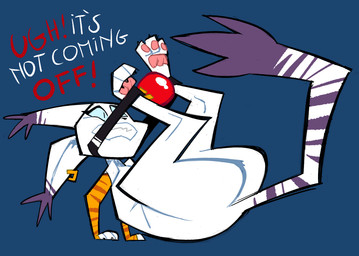 ball_gag bdsm bondage bondage_gear bound butt ear_piercing feet female feral gag hindpaw pawpads paws piercing soles solo oddjuice bandai_namco digimon digimon_(species) felid feline felis gatomon mammal hi_res