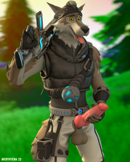 animal_genitalia animal_penis anthro balls big_balls big_penis bottomwear brown_body brown_fur canine_genitalia canine_penis clothed clothing erection fur genitals gun knot light_penis looking_at_viewer male masturbation outside penile penile_masturbation penis penis_poking_out pink_penis public public_erection ranged_weapon saggy_balls shorts solo weapon white_body white_fur yellow_eyes averyhyena epic_games fortnite wendell_(fortnite) canid canine canis mammal wolf 2023 3d_(artwork) 4:5 digital_media_(artwork) hi_res source_filmmaker_(artwork)