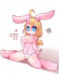 :< ahoge anthro big_eyes biped blonde_hair blue_eyes blush bottomwear breasts clothed clothing covering covering_breasts covering_self embarrassed female fur hair kemono navel panties panties_only pattern_bottomwear pattern_clothing pattern_panties pattern_underwear pink_body pink_fur simple_background sitting solo strawberry_panties strawberry_pattern strawberry_pattern_panties strawberry_pattern_underwear strawberry_underwear topless underwear underwear_only white_background white_clothing white_panties white_underwear chaora lagomorph leporid mammal rabbit 2015 digital_media_(artwork) hi_res