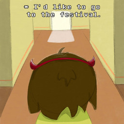 ambiguous_gender biped brown_hair clothed clothing detailed_background dialogue doorway doorway_light fake_horns hair hallway human_only inside not_furry offscreen_character rear_view short_hair solo text cranky2306 deltarune undertale_(series) kris_dreemurr human mammal 1:1 2025 absurd_res digital_drawing_(artwork) digital_media_(artwork) english_text hi_res