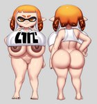 areola back_boob big_breasts big_butt bottomless breasts butt clothed clothing female genitals grey_background hand_on_hip huge_breasts nipples pubes pussy rear_view short_stack simple_background smile solo thick_thighs gray_impact nintendo splatoon charlie_(gray_impact) animal_humanoid cephalopod cephalopod_humanoid humanoid inkling marine marine_humanoid mollusk mollusk_humanoid 2022 absurd_res hi_res