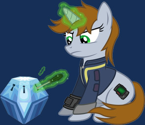 alternate_universe bobby_pin box brown_hair clothing container cutie_mark fastener female feral frown fur glowing green_eyes hair horn jacket magic pin_(fastener) pip-boy screwdriver simple_background sitting solo tools topwear transparent_background vault_suit thetofusurvivor fallout fallout_equestria hasbro microsoft my_little_pony mythology fan_character littlepip equid equine mammal mythological_creature mythological_equine unicorn alpha_channel crossover hi_res