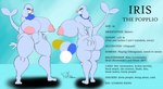 anthro big_breasts big_nipples blue_body breasts eyelashes female genitals huge_breasts huge_nipples nipples pink_nipples pink_nose pussy round_nose seal_tail solo text thick_thighs riku9797 nintendo pokemon iris_the_popplio generation_7_pokemon mammal marine pinniped pokemon_(species) popplio 2017 english_text model_sheet