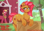 barn duo female feral imminent_sex male male/female provocative size_difference smile smirk surprised_expression tombstonnie friendship_is_magic hasbro my_little_pony babs babs_seed_(mlp) big_macintosh_(mlp) earth_pony equid equine horse mammal pony hi_res cousins_(lore) incest_(lore)