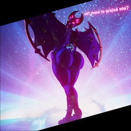 anthro beast_ball big_butt butt female huge_butt looking_at_viewer looking_back looking_back_at_viewer pink_eyes pokeball purple_body solo star talking_to_viewer wings xlkev nintendo pokemon generation_7_pokemon legendary_pokemon lunala pokemon_(species) 1:1 3d_(artwork) blender_(artwork) digital_media_(artwork)