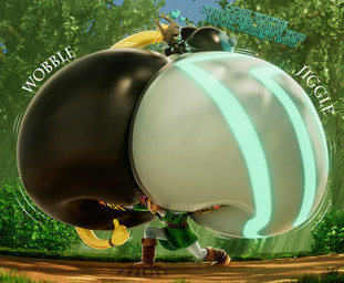 angry areola big_areola big_breasts big_butt big_nipples black_body black_ears black_skin blonde_hair blue_areola blue_body blue_markings blue_mouth blue_nipples blue_skin bottomwear breasts brown_clothing brown_footwear brown_shoes butt butt_squish carrying_another clothing cross-popping_vein dialogue duo female footwear forest fused_shadow gesture gold_gloves green_clothing green_topwear grey_helmet hair hand_gesture hand_on_another's_butt hand_on_butt heart_symbol holding_butt huge_areola huge_breasts huge_butt huge_nipples humanoid_pointy_ears hyper hyper_areola hyper_breasts hyper_butt hyper_nipples looking_back male markings motion_lines nipples not_furry open_mouth open_smile outside pants plant pointy_ears prehensile_hair red_eyes shoes smile squish talking_to_another teeth text thumbs_up topwear tree white_bottomwear white_clothing white_pants yellow_sclera maskedtreasure nintendo the_legend_of_zelda twilight_princess link midna humanoid hylian imp mammal twili 2026 3d_(artwork) absurd_res artist_name blender_(artwork) colored digital_media_(artwork) english_text hi_res shaded