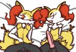 balls big_penis braixen breasts canine chest_tuft duo erection female fennec fox fur homebro knot looking_at_viewer lying male mammal nintendo nipples on_back one_eye_closed penis pokémon pussy tuft video_games
Rating: Explicit
Score: 8
User: RioluKid
Date: February 27, 2014