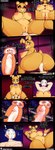 anthro belly big_butt black_sclera bodily_fluids breasts butt clitoris cowgirl_position cum cum_in_uterus cum_in_vagina cum_inside cumshot cunnilingus ejaculation facesitting female first_person_view freckled_breasts freckled_butt freckled_face freckles from_front_position genital_fluids genitals gradient_background green_eyes group heart_eyes heart_symbol inside internal inverted_nipples licking lying machine male male/female nipples on_back on_bottom on_top oral sex simple_background sitting sitting_on_another slightly_chubby speech_bubble text tongue trio unwanted_cum_inside urethra uterus vaginal vaginal_fluids vaginal_squirting yellow_body kevwrite five_nights_at_freddy's freddy_fuckbear's_cathouse_(kevwrite) scottgames customer_(freddy_fuckbear's_cathouse) golden_freddy_(fnaf) spring_bonnie_(fnaf) animatronic bear lagomorph leporid mammal rabbit robot absurd_res comic hi_res