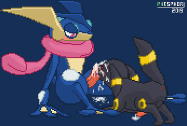 animal_genitalia animal_penis anthro anthro_on_feral anthro_penetrating anthro_penetrating_feral anus backsack balls bestiality black_body black_fur blush bodily_fluids canine_genitalia canine_penis cum cum_drip cum_on_face cum_on_ground cumshot dripping duo ejaculation erection feral feral_penetrated fur genital_fluids genitals interspecies licking looking_down male male/male male_on_feral male_penetrated male_penetrating male_penetrating_male markings multicolored_body multicolored_fur ninja nude oral orgasm penetration penile penis penis_lick raised_tail red_eyes sex simple_background sitting tail tapering_penis tongue tongue_out transparent_background warrior conditional_dnp phosaggro nintendo pokemon amphibian canid canine eeveelution generation_2_pokemon generation_6_pokemon greninja mammal pokemon_(species) umbreon 2019 alpha_channel dated digital_media_(artwork) pixel_(artwork) watermark