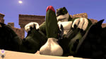 4_fingers 5_fingers anthro anthro_on_anthro balls black_body black_scales countershading curling_toes desert duo erection extreme_size_difference feet fingers front_view frottage genitals green_body green_scales hair hand_on_knee hand_on_leg hug hugging_another hugging_penis humanoid_genitalia humanoid_penis larger_anthro larger_male male male/male nude outside outside_sex penile penis red_hair red_sclera sand scales sex sharp_teeth sitting size_difference smaller_anthro smaller_male tail teeth toe_wiggle wings yellow_eyes connivingrat sound_warning mythology buck_(buckdragon) typhek dinosaur dragon mythological_creature mythological_scalie prehistoric_species reptile scalie theropod tyrannosaurid tyrannosauroid tyrannosaurus tyrannosaurus_rex 16:9 2020 3d_(artwork) 3d_animation animated digital_media_(artwork) hi_res high_framerate loop short_playtime sound source_filmmaker_(artwork) watermark webm widescreen