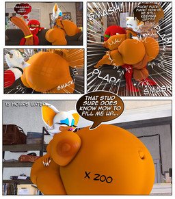 anthro balls belly big_balls big_belly big_breasts big_butt big_penis breasts butt butt_slap claws duo female genitals huge_balls huge_belly huge_breasts huge_butt huge_penis hyper hyper_belly hyper_genitalia hyper_penis hyper_pregnancy lips looking_back looking_pleasured lustful_gaze male male/female moan motion_lines navel outie_navel penetration penis pregnancy_tally pregnant pregnant_anthro pregnant_female profanity slap spank_marks spanking speech_bubble text thick_lips thick_thighs thought_bubble time_skip vaginal vaginal_penetration voluptuous_female rocketspuff sega sonic_the_hedgehog_(series) knuckles_the_echidna rouge_the_bat bat echidna mammal monotreme 2026 3d_(artwork) comic digital_media_(artwork) english_text hi_res