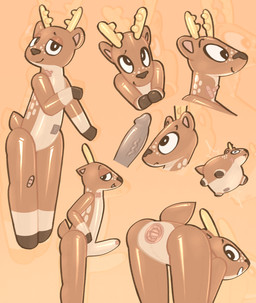 begging bent_over butt genitals glistening glistening_body inflatable inflation looking_at_viewer male multiple_poses penis pose presenting presenting_hindquarters presenting_penis sex_toy smug solo surprised cutetwinkbunny deer_mike mike_(deer_mike) animate_inanimate deer living_inflatable mammal hi_res