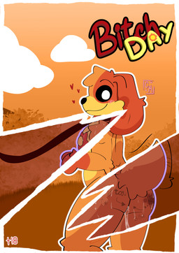 anthro bodily_fluids butt cum duo genital_fluids heart_symbol introduction male male/male nude strapon striped_body stripes sweat alexboom11 comet_kat mob_entertainment poppy_playtime smiling_critters dogday_(poppy_playtime) absurd_res comic hi_res