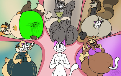 anal anal_penetration anal_vore anthro anus balls belly big_balls big_belly big_breasts big_butt big_penis bodily_fluids breasts brown_body brown_fur butt clothed clothing cock_vore duo eyelashes feet female fingers fur genital_fluids genitals grey_body grey_fur group hair huge_balls huge_butt huge_penis intersex male male/female monobutt navel nude open_mouth oral_vore orange_body overweight partially_inside penetration penile penis rear_view simple_background size_difference smile standing tail teeth thick_thighs toes tongue tongue_out unbirthing vaginal vaginal_fluids vore white_body wide_hips jayme_universe capcom mario_bros monster_hunter nintendo pokemon canid canine dinosaur domestic_cat felid feline felis fox generation_4_pokemon great_jagras hybrid lagomorph lopunny mammal pokemon_(species) prehistoric_species raccoon_dog reptile scalie tanuki yoshi digital_drawing_(artwork) digital_media_(artwork) hi_res