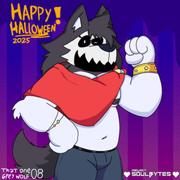 anthro bone bone_mask cosplay holidays male mask nipples skull skull_mask solo thatonegreywolf08 halloween soulbytes_project allen_(soulbytes_project) canid canine canis mammal wolf 1:1 hi_res