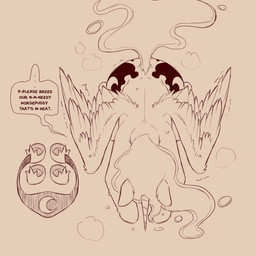 bodily_fluids cutie_mark dialogue ellipsis faceless_character faceless_female faceless_feral female feral hooves horn impregnation_request in_heat motion_lines pseudo_hair quadruped requesting sex_request solo speech_bubble submissive submissive_female submissive_feral sweat talking_feral text unicorn_horn wings cold-blooded-twilight friendship_is_magic hasbro my_little_pony mythology princess_luna_(mlp) equid equine mammal mythological_creature mythological_equine winged_unicorn 1:1 2025 english_text hi_res