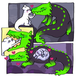 ambiguous_gender ambiguous_pred ambiguous_prey biped duo endosoma feet feral feral_pred fur larger_ambiguous larger_pred monotone_body monotone_tail open_mouth oral_vore outside safe_vore size_difference smaller_ambiguous smaller_feral soft_vore tail vore white_body white_eyes white_fur white_tail willing_prey protocrowtoes rain_world videocult survivor_(rain_world) green_lizard_(rain_world) lizard lizard_(rain_world) reptile scalie slugcat 1:1 2025 colored comic digital_drawing_(artwork) digital_media_(artwork) hi_res