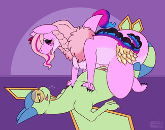 blush bodily_fluids braided_hair breasts breath female female/female feral flower genital_fluids genitals hair nipples non-mammal_nipples plant sex tribadism vaginal vaginal_fluids vulva vulva_rubbing conditional_dnp pocketpaws mythology nintendo pokemon dragon eeveelution flygon generation_3_pokemon mythological_creature mythological_scalie pokemon_(species) scalie shiny_pokemon 2d_animation animated frame_by_frame hi_res