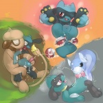anal anal_penetration animal_genitalia argon_vile autofellatio balls butt canine_penis cum cum_in_ass cum_in_mouth cum_inside dratini eyes_closed gay half-closed_eyes knot legs_up licking looking_at_viewer male masturbation multiple_scenes nintendo open_mouth oral oral_sex painter paws penetration penis pokéball pokémon red_eyes riolu sex sex_toy smeargle tongue video_games
Rating: Explicit
Score: 9
User: LunarWolf21
Date: June 14, 2013