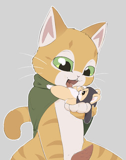 blush clothed clothing cunnilingus duo extreme_size_difference female feral fur genitals green_eyes interspecies licking male male/female oral orange_body penile_spines penis sex simple_background size_difference smile tail tongue vaginal whiskers kwiotag solo_farming_in_the_tower iona_(solo_farming_in_the_tower) theo_(solo_farming_in_the_tower) cricetid domestic_cat felid feline felis hamster mammal rodent hi_res