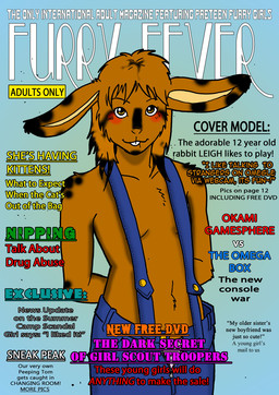 anthro blush brown_eyes buckteeth clothing cub english_text female lagomorph loli magazine magazine_cover mammal overalls rabbit smile solo text thevictor young
Rating: Questionable
Score: 2
User: AbominableToaster
Date: December 16, 2014 anthro blush brown_eyes buckteeth clothing cub english_text female lagomorph loli magazine magazine_cover mammal overalls rabbit smile solo text thevictor young
Rating: Questionable
Score: 2
User: AbominableToaster
Date: December 16, 2014