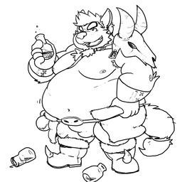 anthro belly bulge clothing humanoid_hands male moobs navel nipples overweight overweight_male simple_background solo underwear fatyogi canid canine canis mammal wolf 1:1 2015 monochrome