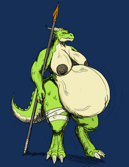 anthro bandage belly big_belly breasts claws female guard holding_melee_weapon holding_object holding_polearm holding_spear holding_weapon horn huge_belly hyper hyper_belly hyper_pregnancy melee_weapon navel nipples non-mammal_breasts non-mammal_navel non-mammal_nipples polearm pregnant pregnant_anthro pregnant_female solo spear tail toe_claws weapon vwpologt dungeons_and_dragons hasbro mythology wizards_of_the_coast dragon kobold mythological_creature mythological_scalie scalie 2025 alpha_channel