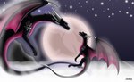 claws cloud dream duo female feral flying happy horn moon multi_horn night size_difference sky star tail wings zilonking activision mythology spyro_the_dragon corrupt_cynder cynder dragon mythological_creature mythological_scalie scalie 2025 comic digital_media_(artwork) hi_res