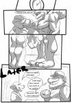 2016 anthro big_dom_small_sub canid canine clothed clothing comic dialogue digital_drawing_(artwork) digital_media_(artwork) dominant dragon english_text eyes_closed feet fur generation_1_pokemon greyscale group group_sex hat headgear headwear hi_res hour humanoid kissing machamp machoke male male/male mammal monochrome mouse murid murine muscular mythological_creature mythological_scalie mythology nintendo nude pokeball pokemon pokemon_(species) rodent ryusuke573 scalie sex size_difference spa teeth text threesome tongue tongue_out trio xalex14