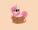 accessory blue_eyes box cardboard cardboard_box container female feral flower flower_in_hair hair hair_accessory horn in_box in_container pink_body pink_hair plant quadruped shadow simple_background solo tan_background kittyrosie hasbro my_little_pony mythology fan_character rosa_flame_(oc) equid equine horse mammal mythological_creature mythological_equine pony unicorn 2021 hi_res