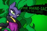 clothed clothing costume female fur green_eyes green_hair hair purple_body purple_fur solo killryde third-party_edit friendship_is_magic hasbro my_little_pony nintendo super_smash_bros. mane-iac_(mlp) power_ponies_(mlp) earth_pony equid equine horse mammal pony 2013 crossover