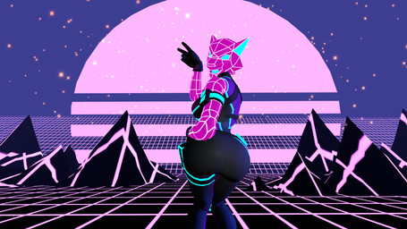 anthro big_butt butt clothing female gesture hand_gesture looking_at_viewer pose presenting solo standing synthwave v_sign neonx_45 epic_games fortnite wolf_(bunnywolf) animal_humanoid canid canid_humanoid humanoid mammal mammal_humanoid 16:9 3d_(artwork) 4k absurd_res digital_media_(artwork) hi_res huge_filesize source_filmmaker_(artwork) widescreen