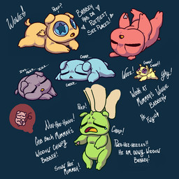 1_horn abuse ambiguous_feral ambiguous_gender ambiguous_human animal_abuse animal_noises baby_talk blue_background blue_body blue_eyes bodily_fluids chirping crying dialogue eyes_closed feral fetus green_body heart_pupils heart_symbol horn internal lifting_another light_body light_skin lying neonate on_back on_front purple_body quadruped red_body simple_background sleeping small_horn smile star_pupils tears text umbilical_cord wings yellow_body young young_ambiguous young_feral bugbox fluffy_pony fluffy_pony_(species) human mammal 1:1 2023 digital_media_(artwork) english_description english_text