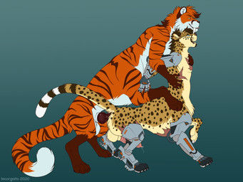 anal anal_penetration animal_genitalia animal_penis balls brown_body brown_fur canine_genitalia canine_penis duo erection fangs feline_genitalia feline_penis from_behind_position fur genitals green_background knot knotted_penis male male/male male_on_bottom male_on_top male_penetrated male_penetrating male_penetrating_male male_taur markings mounting multicolored_body multicolored_fur nude_male nude_taur on_bottom on_top penetration penile penile_penetration penile_spines penis penis_in_ass prosthetic prosthetic_arm prosthetic_leg prosthetic_limb robotic_arm robotic_leg sabertooth_(anatomy) scar sex sheath simple_background spots spotted_body spotted_fur standing striped_body striped_fur stripes taur_on_bottom taur_on_taur taur_on_top taur_penetrated taur_penetrating taur_penetrating_taur teeth white_body white_fur yellow_body yellow_fur incorgnito canid canid_taur canine canine_taur cheetah cheetah_taur felid felid_taur feline feline_taur fox fox_taur hybrid hybrid_taur mammal mammal_taur pantherine pantherine_taur taur tiger tiger_taur 2020 4:3 hi_res