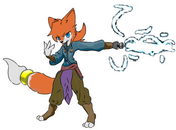 anthro clothed clothed_anthro clothing female lucyfemboy solo swordmaster warrior canid canine fox mammal